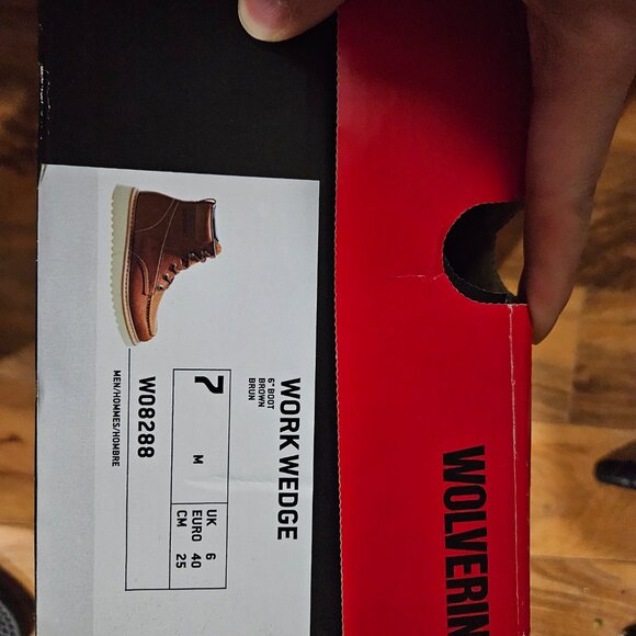 Wolverine Mens Men's Loader Work Wedge Brown Boot- Men US7 size - Picture 3 of 6